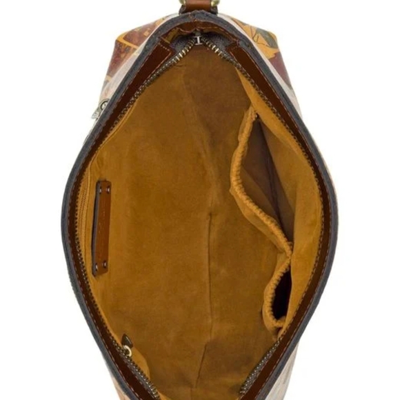 Patricia Nash Leather Multicolor Crossbody Bag With Playful Handbag Print. - Picture 5 of 16